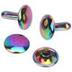 Rainbow Double Cap Brass Rivets (Pack of 10)